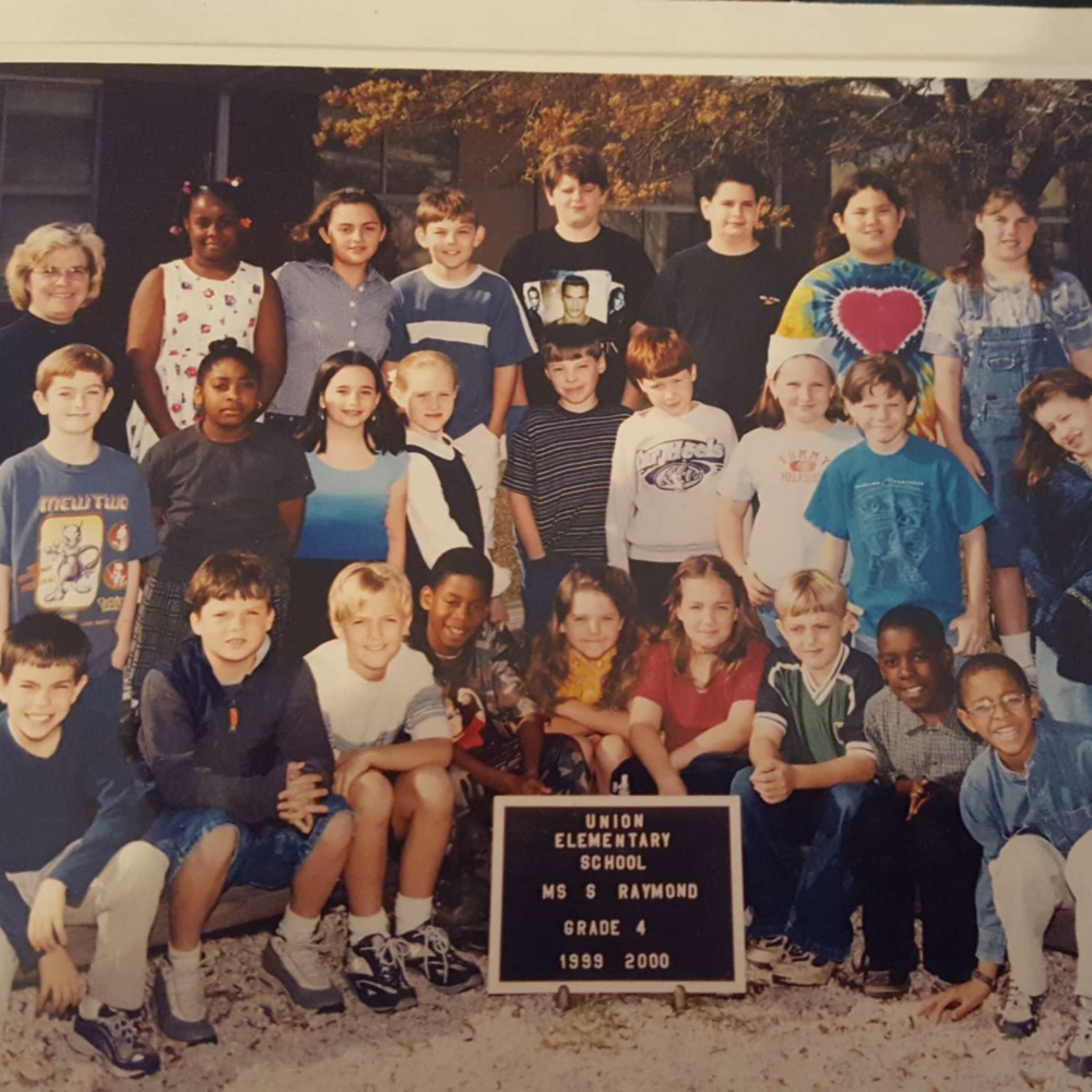 Union Elementary fourth grade class photo